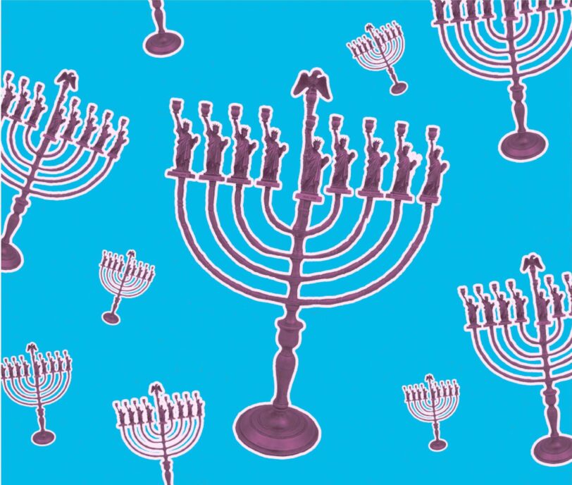 Hanukkah menorah by Manfred Anson